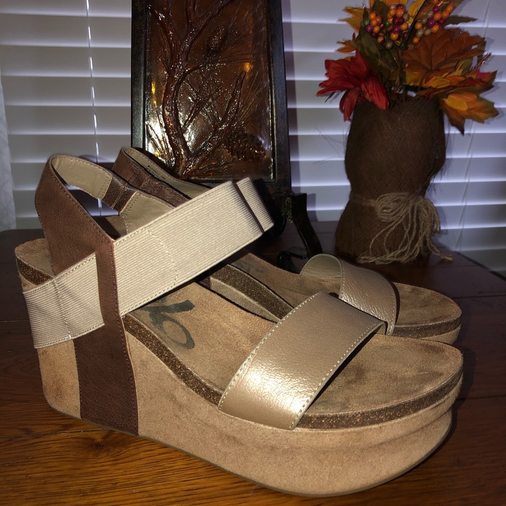OTBT Bushnell Coffee Bean Wedge Sandals